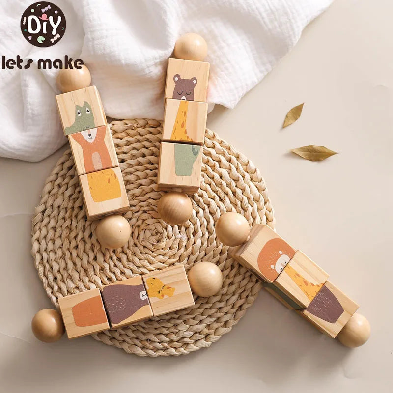 Sonajero Montessori de Madera - Juguete Educativo para Bebés